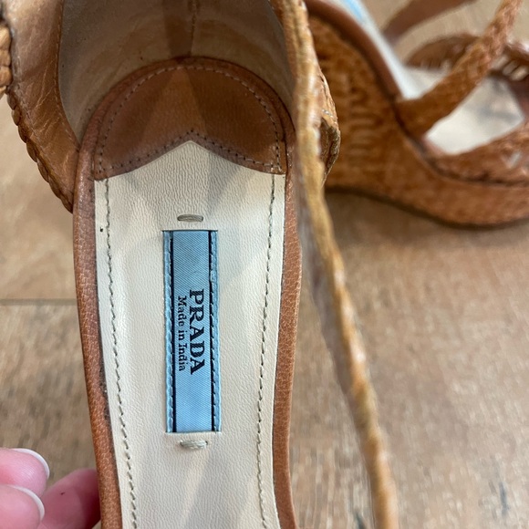 Prada Leather wedges - size 8.5 - Picture 3 of 5